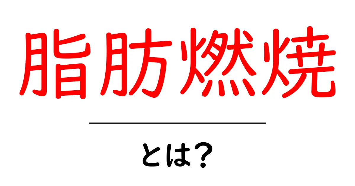 脂肪燃焼とは？健康的に痩せるための基本知識を解説共起語・同意語も併せて解説！