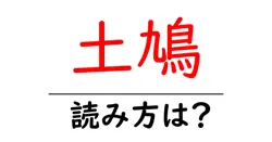 土鳩の読み方は？難読語の読みと意味を解説