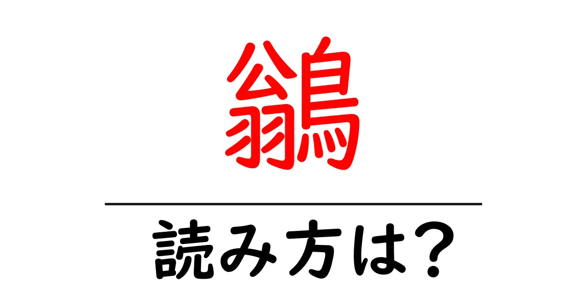 鶲の読み方は?難読語の読みと意味を解説