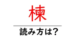 楝の読み方は？難読語の読みと意味を解説