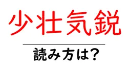 少壮気鋭の読み方は？難読語の読みと意味を解説