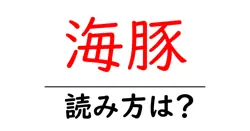 海豚の読み方は？難読語の読みと意味を解説