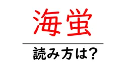 海蛍の読み方は？難読語の読みと意味を解説