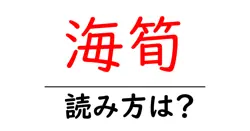 海筍の読み方は？難読語の読みと意味を解説