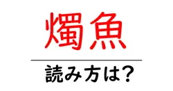 燭魚の読み方は？難読語の読みと意味を解説