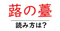 蕗の薹の読み方は？難読語の読みと意味を解説