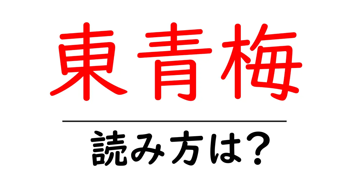 東青梅駅の読み方は？鉄道の駅名の読み方を解説