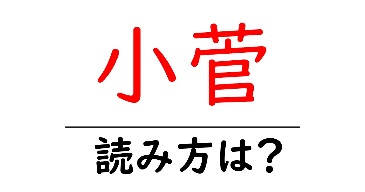 小菅駅の読み方は？鉄道の駅名の読み方を解説