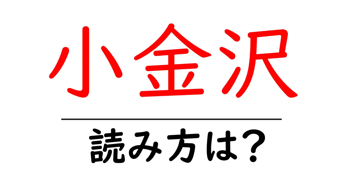 小金沢駅の読み方は?鉄道の駅名の読み方を解説