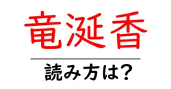 竜涎香の読み方は？難読語の読みと意味を解説