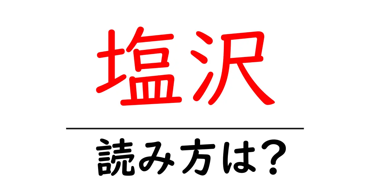 塩沢駅の読み方は？鉄道の駅名の読み方を解説